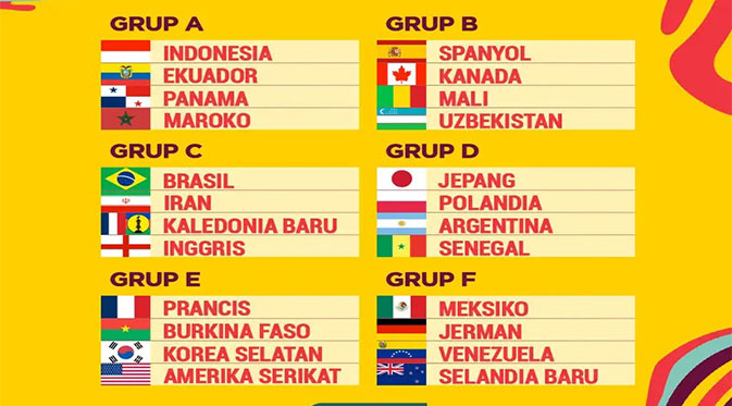 jadwal piala dunia u-17 Indonesia | kantor bola 