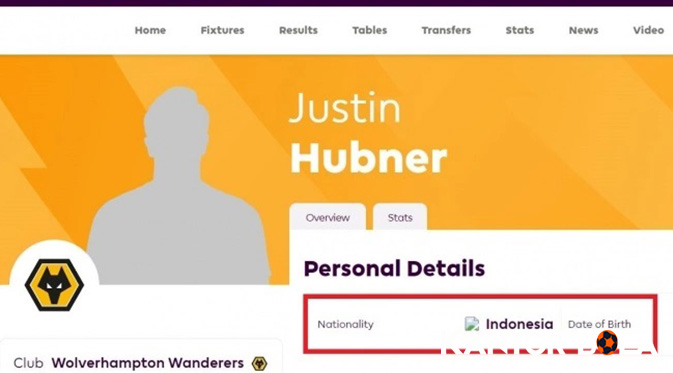 Justin Hubner pemain indonesia pertama di premier league | kantorbola